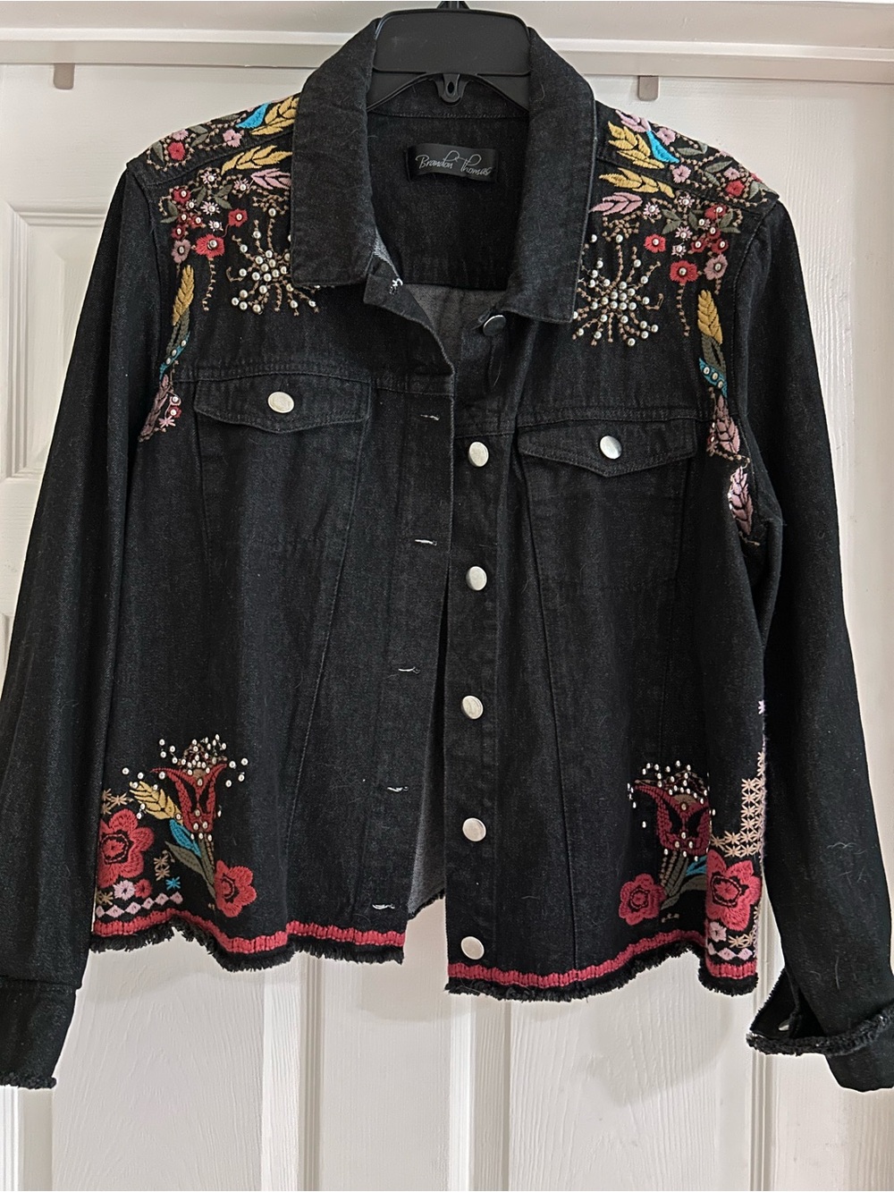 Brandon Thomas Ladies Black Denim jacket